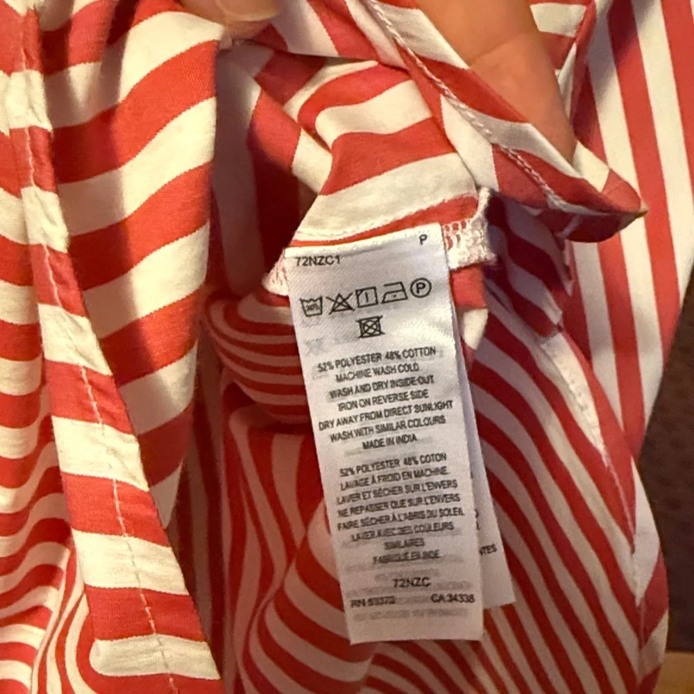 2 pack - French Connection Striped Button-Up Shirts - Red and Green - Picture 3 of 5